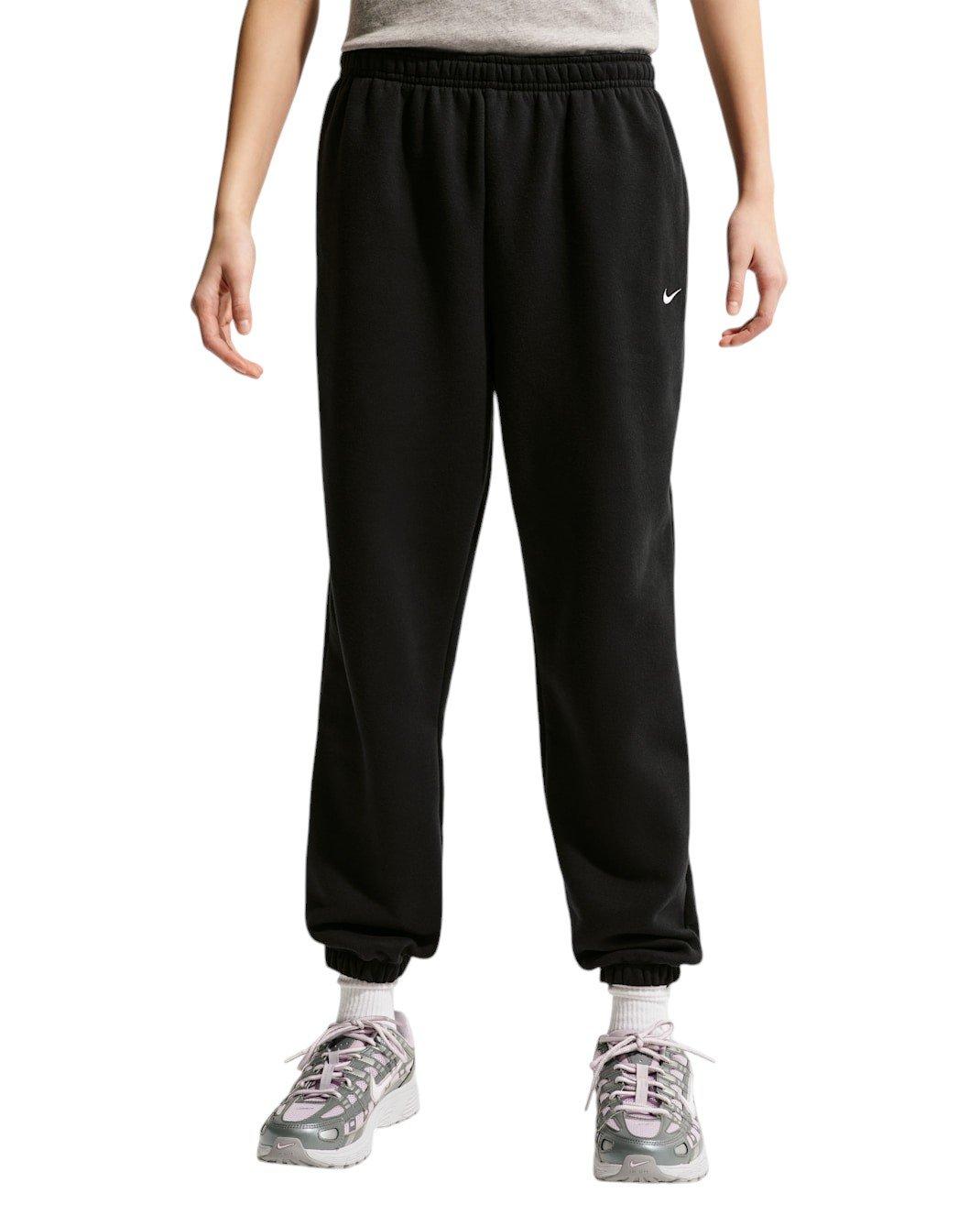 Nike Big Girls' Sportswear Studio Fleece Loose Pants - Black - BLACK